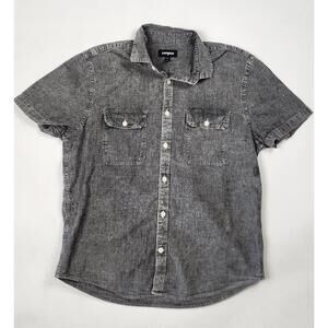 Men's Stylish Express Short Sleeve Denim Shirt